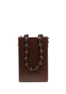 Low Classic beaded top handle leather shoulder bag