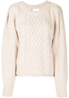 Low Classic cable-knit jumper