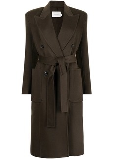 Low Classic double-breasted belted coat