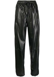 Low Classic faux-leather drawstring trousers