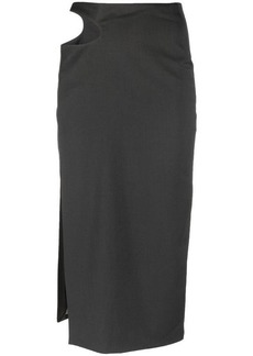 LOW CLASSIC CURVE HOLE LONG SKIRT CLOTHING