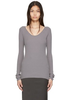 LOW CLASSIC Gray Rayon Sweater