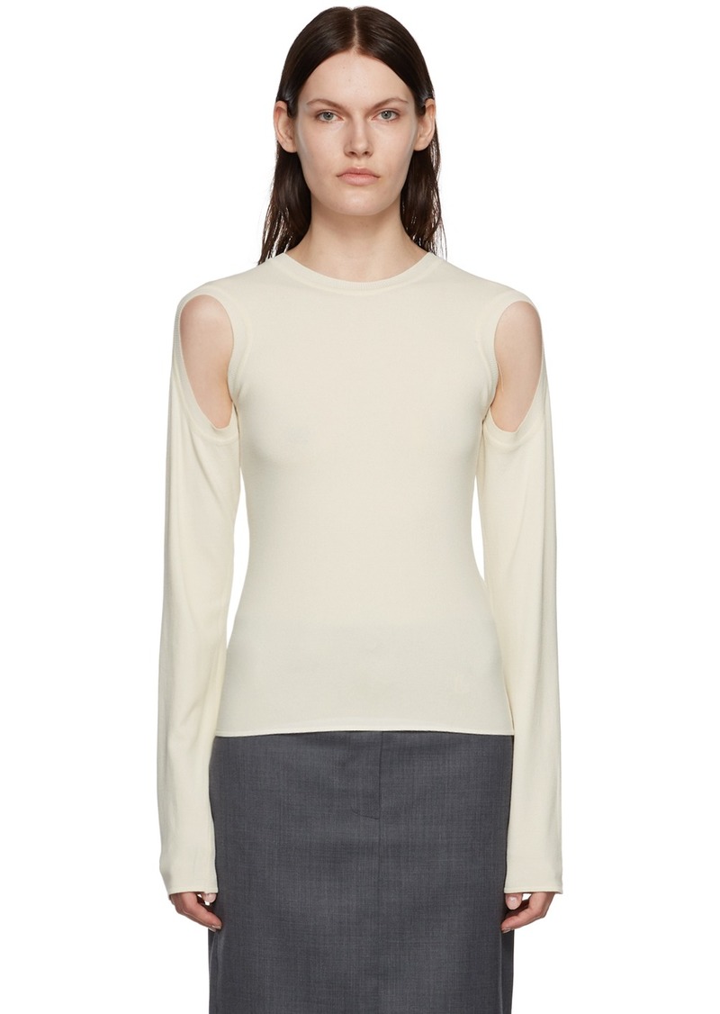LOW CLASSIC Off-White Armhole Sweater
