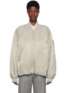 LOW CLASSIC Taupe Reversible Bomber Jacket
