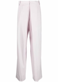 Low Classic pleat-detail cotton tailored trousers