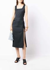 Low Classic side-slit belted dress