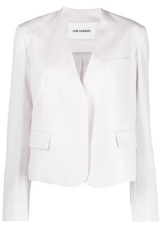 Low Classic single-breasted collarless blazer