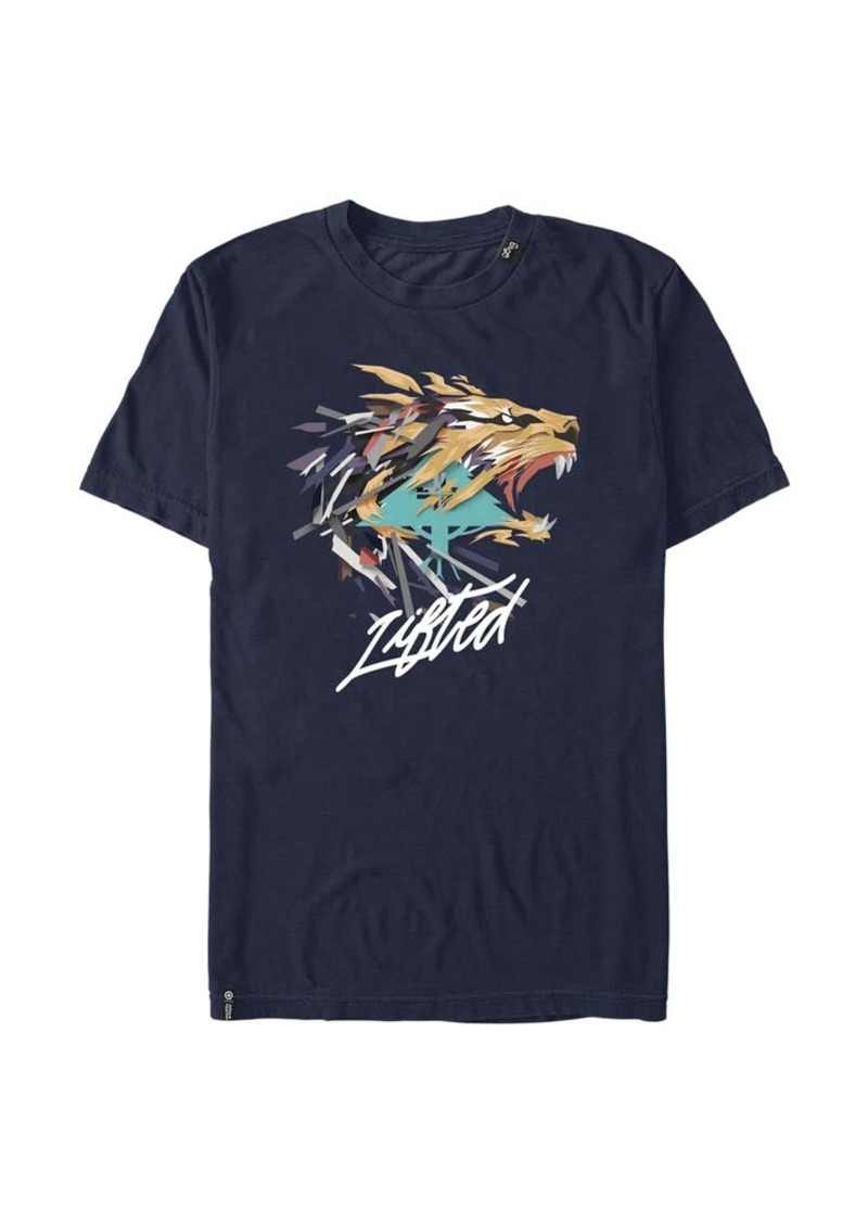 LRG Lifted Research Group Angry Lion Young Men's Short Sleeve Tee Shirt