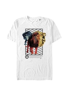 LRG Lifted Research Group Triple Lion Young Men's Short Sleeve Tee Shirt