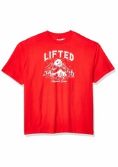 LRG Men's Lifted Research Collection Graphic Panda T-Shirt red S