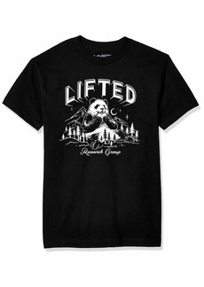 LRG mens Lifted Research Group Men's Lrg Logo Graphic Panda Mountain T-shirt T Shirt   US