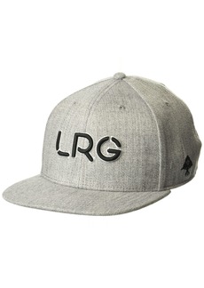 LRG Men's Lifted Research Group Logo Flat Bill Snapback Hat
