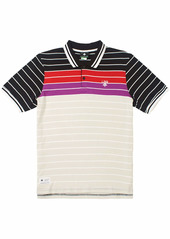 LRG Men's Logo Short Sleeve Collared Polo Shirt