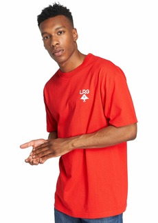 LRG mens Lrg Double Up Tree Logo Graphic T-shirt T Shirt Red  US