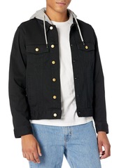LRG Men's Research Collection Hooded Denim Jacket  S