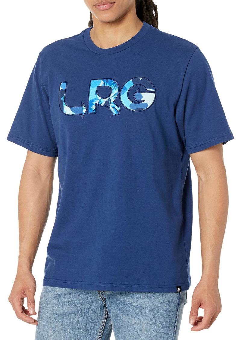 LRG Men's Tribe Collection Short Sleeve Knit Shirt  L