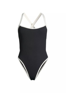 L*Space Baewatch Ribbed One-Piece Swimsuit