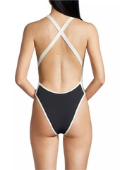 L*Space Baewatch Ribbed One-Piece Swimsuit