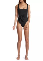 L*Space Balboa One-Piece Draped Swimsuit