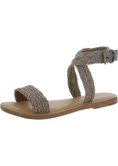 L*Space Bora Bora Womens Leather Ankle Strap Slide Sandals