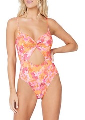 L*Space L Space Kyslee Cutout One-Piece Swimsuit in Into The Tropics at Nordstrom