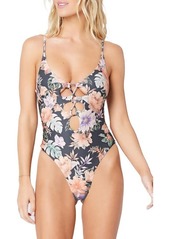 L*Space L Space Topanga Classic Floral One-Piece Swimsuit in Forget Me Not at Nordstrom