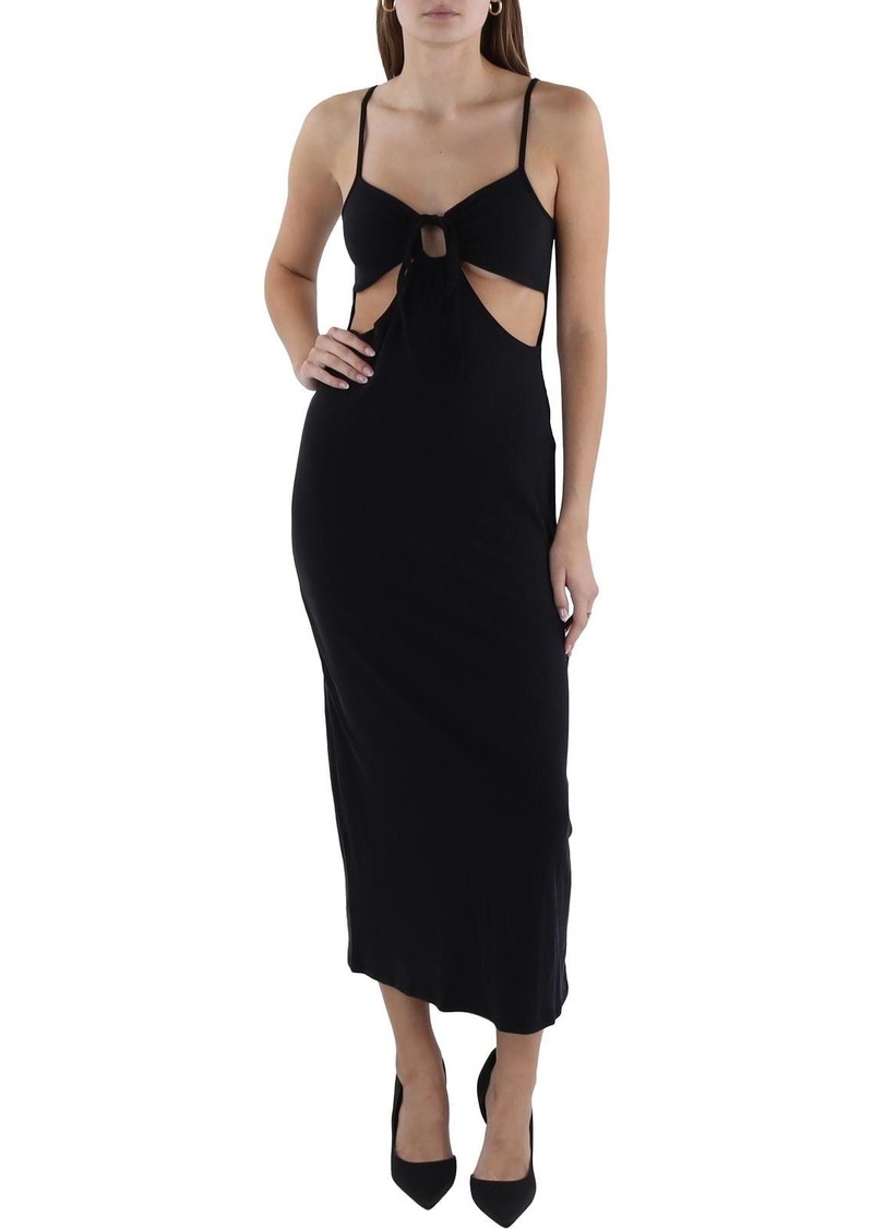 L*Space Naomi Womens Cut-Out Sleeveless Midi Dress