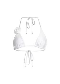 L*Space Sofia Rosette Triangle Bikini Top