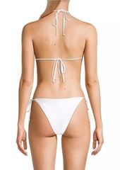 L*Space Sofia Rosette Triangle Bikini Top