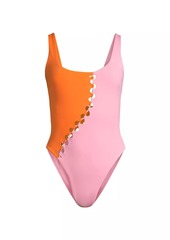 L*Space Solstice Colorblocked One-Piece Swimsuit