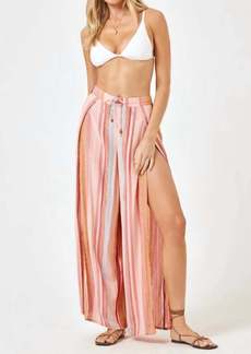 L*Space Striped Cali Pant In Pink