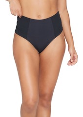 L*Space L Space Jackie High Waist Bikini Bottoms in Black at Nordstrom