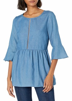 Lucca Couture Women's 3/4 Bell Sleeve Dress