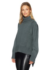 Lucca Couture Women's Tracy Turtleneck Boyfriend Sweater
