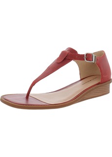 Lucky Brand Annamae Womens Leather Wedge Thong Sandals