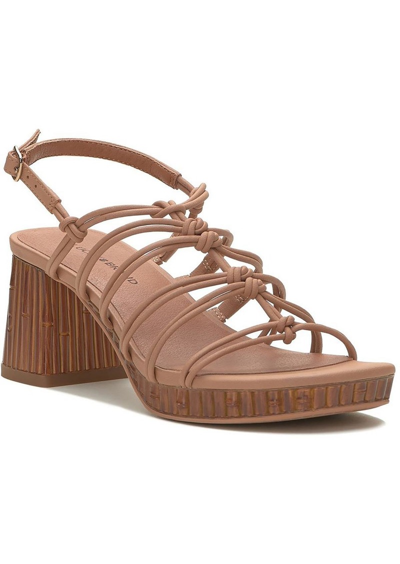Lucky Brand Bassie Womens Faux Leather Caged Gladiator Sandals