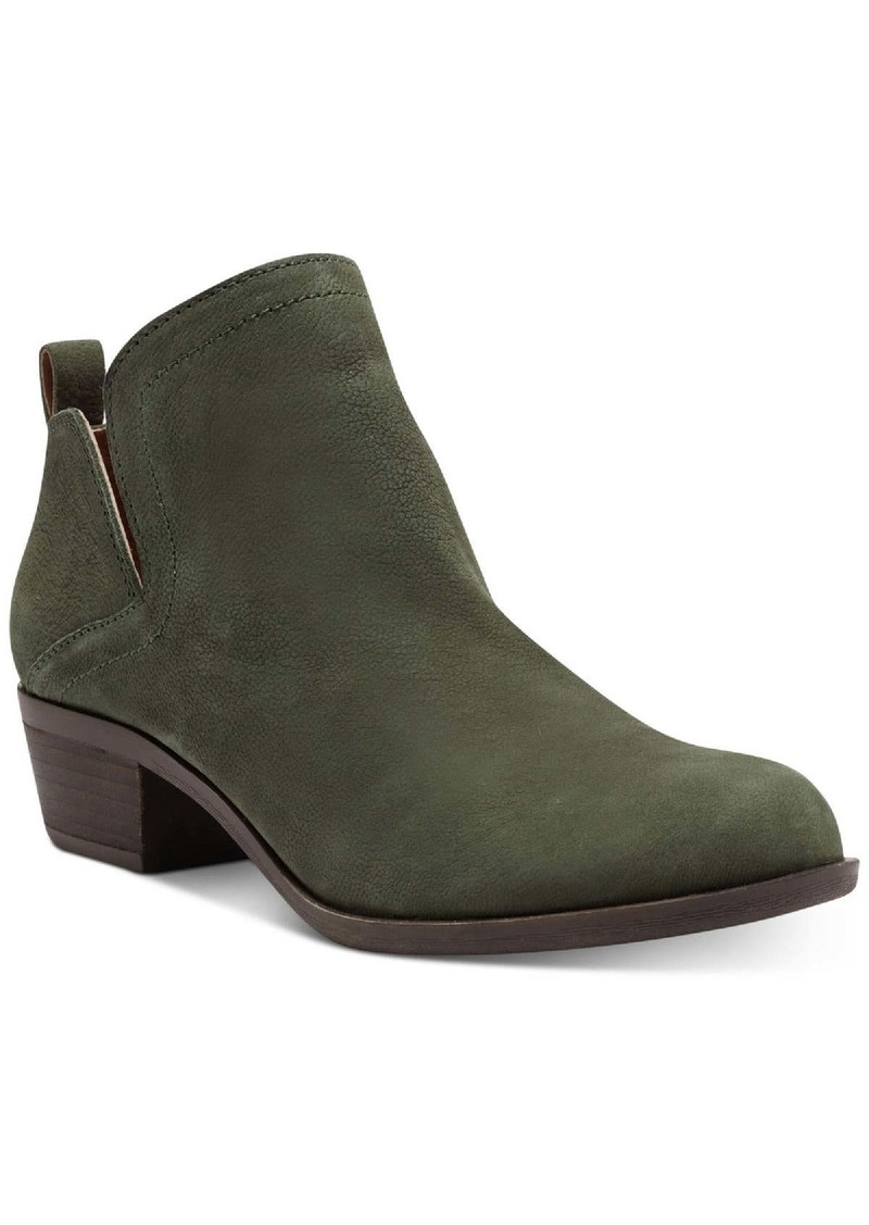 Lucky Brand Bollo Womens Suede Cut-Out Booties