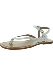 Lucky Brand Bylee Womens Faux Leather Ankle Strap Flat Sandals