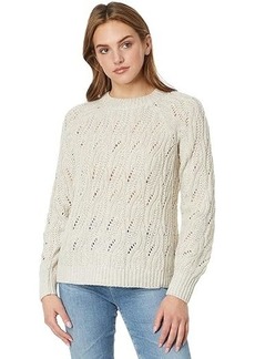Lucky Brand Cable Stitch Shine Pullover