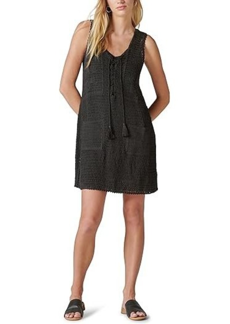 Lucky Brand Crochet Baja Tunic Dress