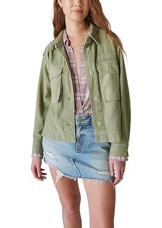 Lucky Brand Cropped Twill Utility Jacket