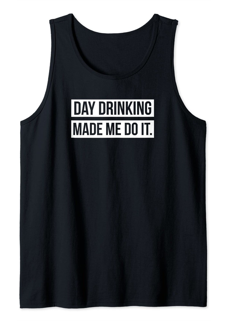 Lucky Brand Day Drinking Shirts Support Day Drinking Funny Party Tank Top