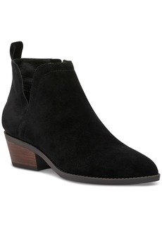 Lucky Brand Fallila Womens Suede Cut-Out Booties