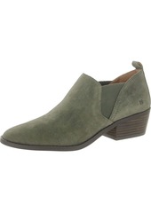 Lucky Brand Fallo Womens Suede Slip On Ankle Boots