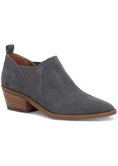 Lucky Brand Fallo Womens Suede Slip On Ankle Boots
