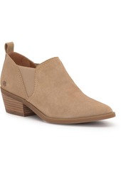 Lucky Brand Fallo Womens Suede Slip On Ankle Boots