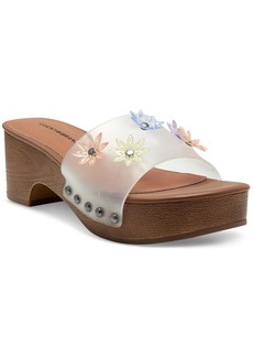 Lucky Brand Fallyn Womens Studded Jelly Upper Slide Sandals