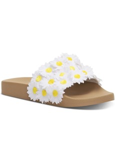 Lucky Brand Gellion Womens Applique Embellished Slide Sandals