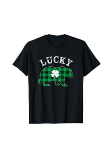 Lucky Brand Green Plaid Lucky Bear Matching Family Pajama T-Shirt