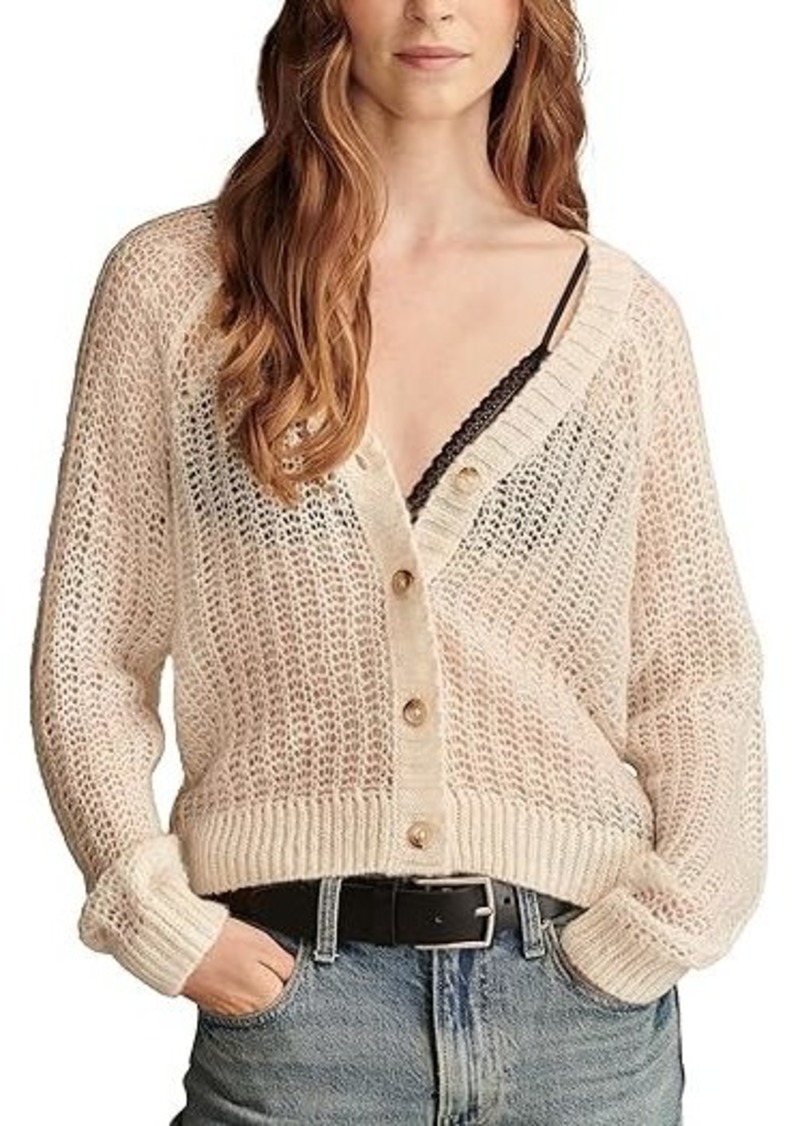 Lucky Brand Half Stitch Cardi